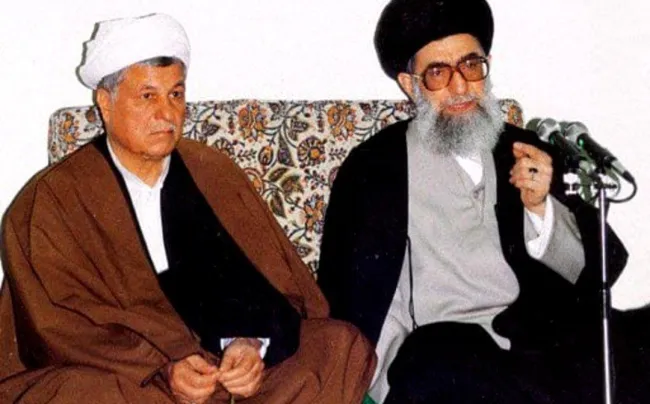 اکبر هاشمی رفسنجانی و سید علی خامنه‌ای