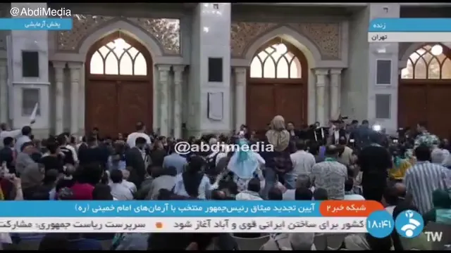  #پوشش_زنده / ویدیوی خانمی که خودش را به مسعود پزشکیان رساند