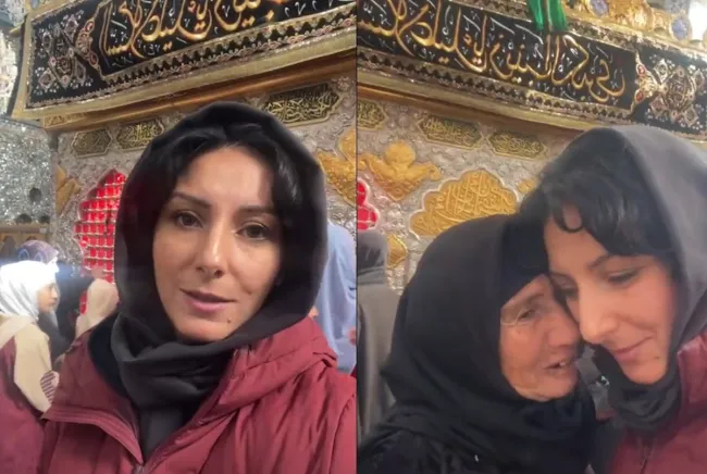  ویدیوی نفیسه کوهنورد، خبرنگار بی‌بی‌سی از داخل حرم حضرت زینب(س). 