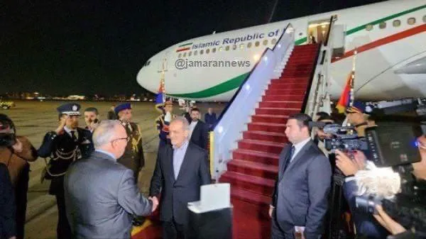 پزشکیان ساعاتی پیش وارد قاهره پایتخت مصر شد