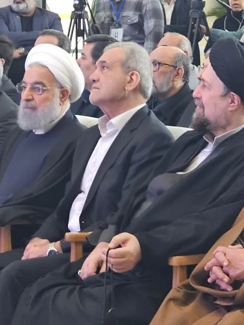  حضور مسعود پزشکیان، در مراسم هشتمین سالگرد درگذشت اکبر هاشمی رفسنجانی و رونمایی بیمارستان هاشمی رفسنجانی مرکز سرطان