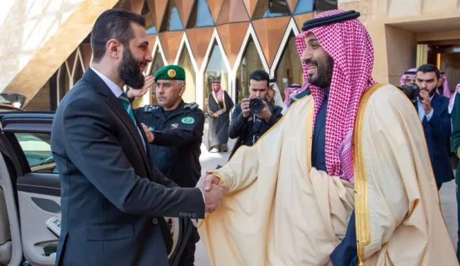  جولانی با بن سلمان در ریاض دیدار کرد