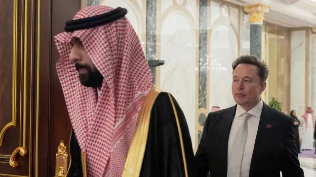 دیدار ایلان ماسک با بن سلمان در کاخ عربستان