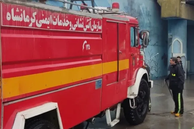  آتش‌نشانان کرمانشاهی پرستوی گیرافتاده در دیوار را نجات دادند.