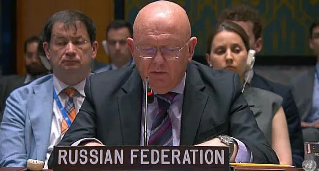 نماینده روسیه در سازمان ملل، در نشست شورای امنیت، به محکومیت عملیات اسرائیل و حمله این کشور به تأسیسات هسته‌ای صلح‌آمیز تحت نظر آژانس پرداخت.