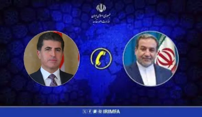 سیدعباس عراقچی وزیر امور خارجه ایران در تماس تلفنی نیچروان بارزانی رئیس منطقه کردستان عراق گفت