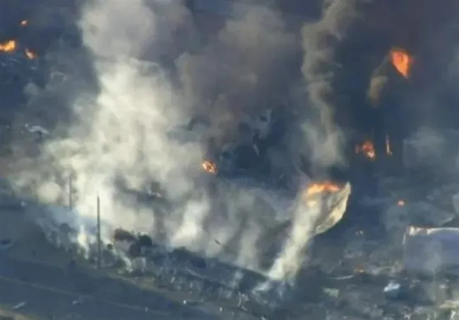  انفجار مهیب در ایالت کالیفرنیا 