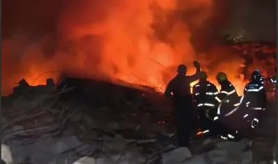  انفجاری قوی در کارخانه آلوف در مجتمع اپتيک مکانيک صنايع دفاع در باکو