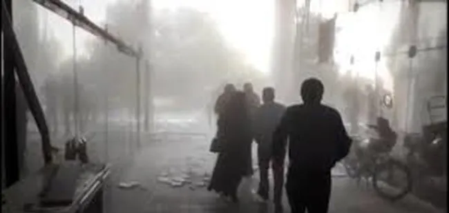  ویدیویی جدید از لحظه بمباران ساختمان شیشه‌ای صداوسیما