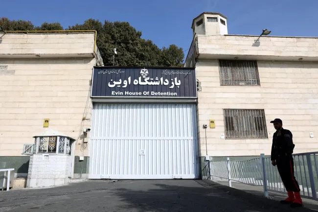 فیلم دیگری از زندان اوین و دقیقاً محلی که موشک خوشبختانه منفجر نشد